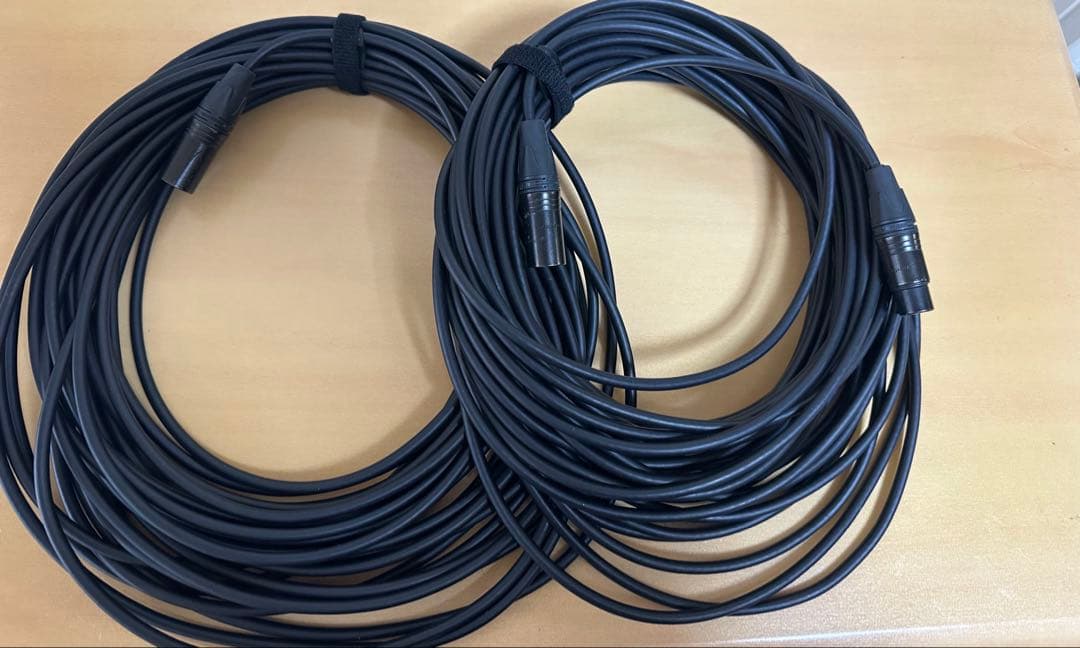 マイクケーブル　約20ｍ　2本CANARE　L-4E6S　NEUTRIK