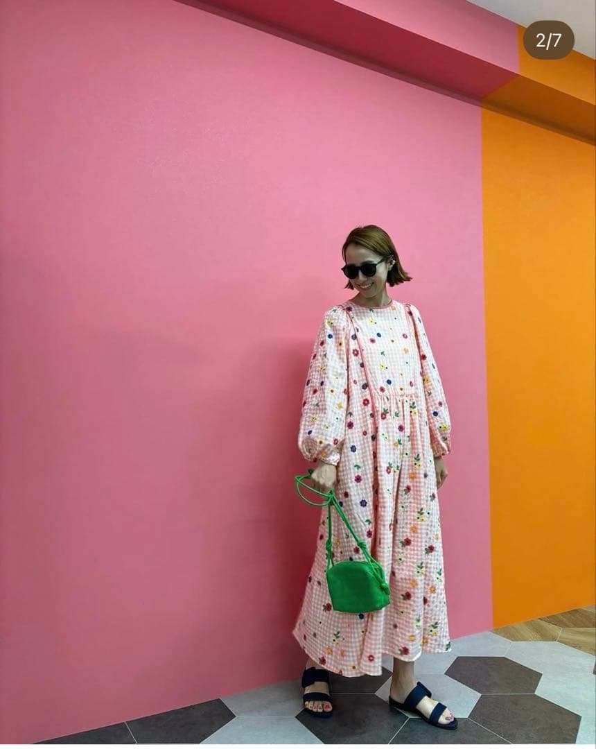 最終価格【美品】linkableリンカブルフラワーエンブロイダリーワンピース