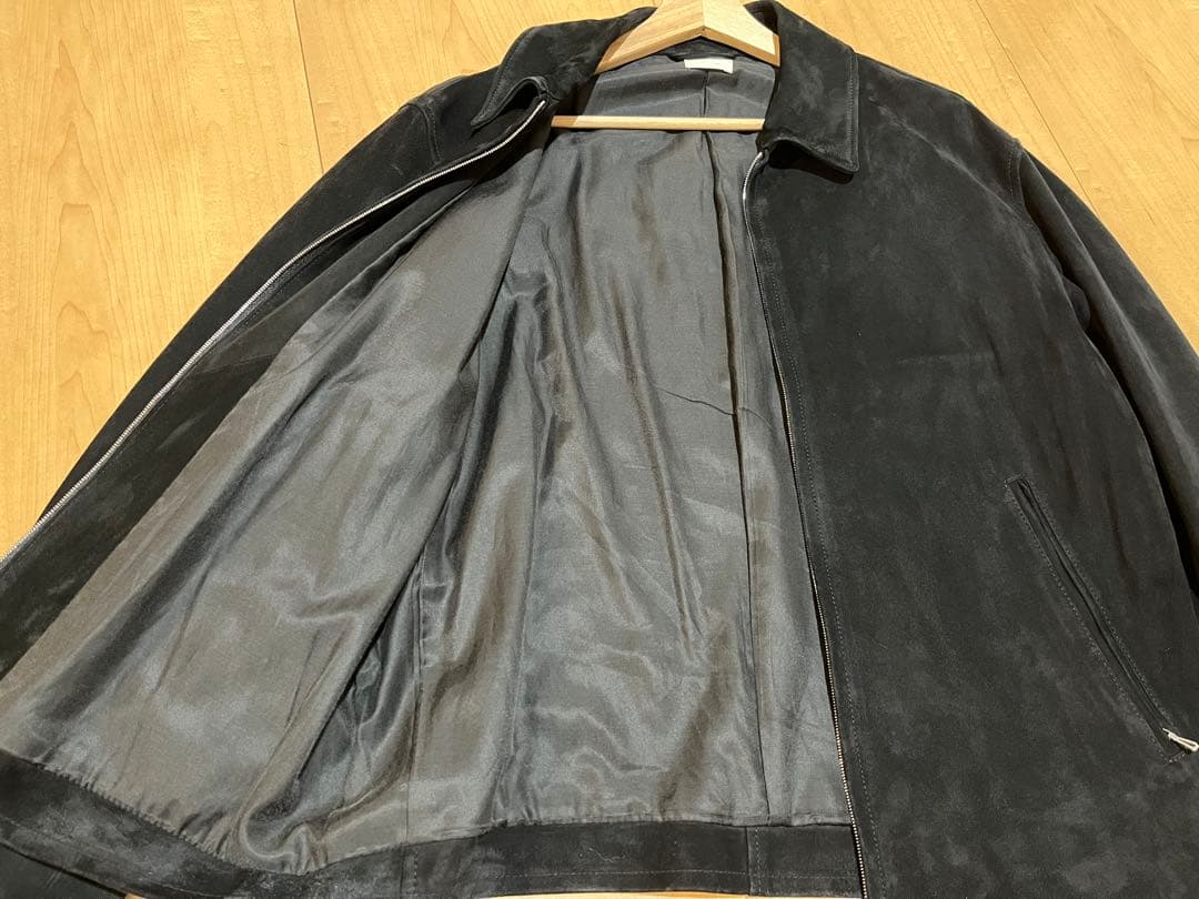 ジャケット・アウター LIDNM SUPER SOFT SHEEP SUEDE ZIP BLACK/M