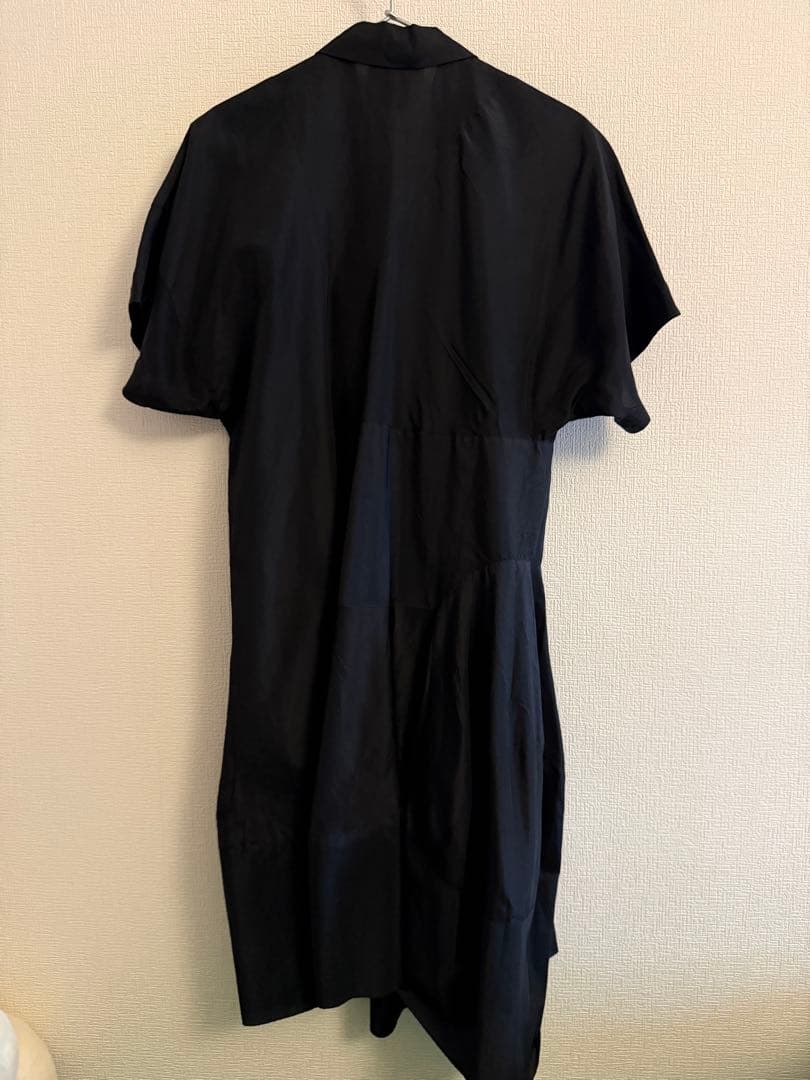 COMME des GARÇONS ブラック 半袖シャツワンピース M