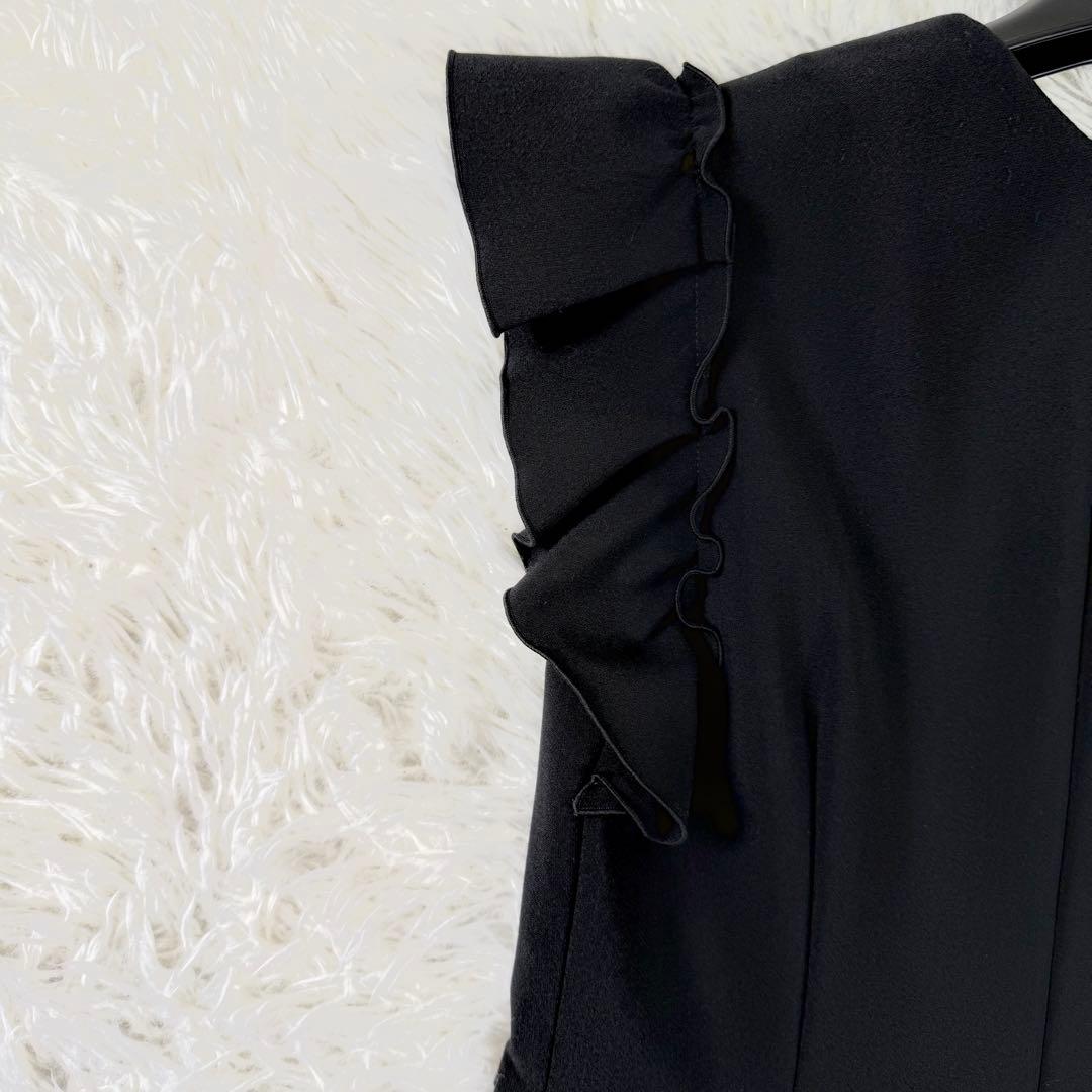 美品✨ ヨーコチャン フリルスリーブ ワンピース ロング丈 Aライン Mサイズ