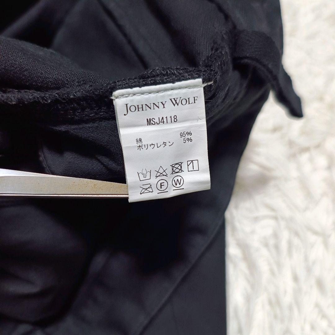 JOHNNY WOLF 裾ジップ スキニー ブラック