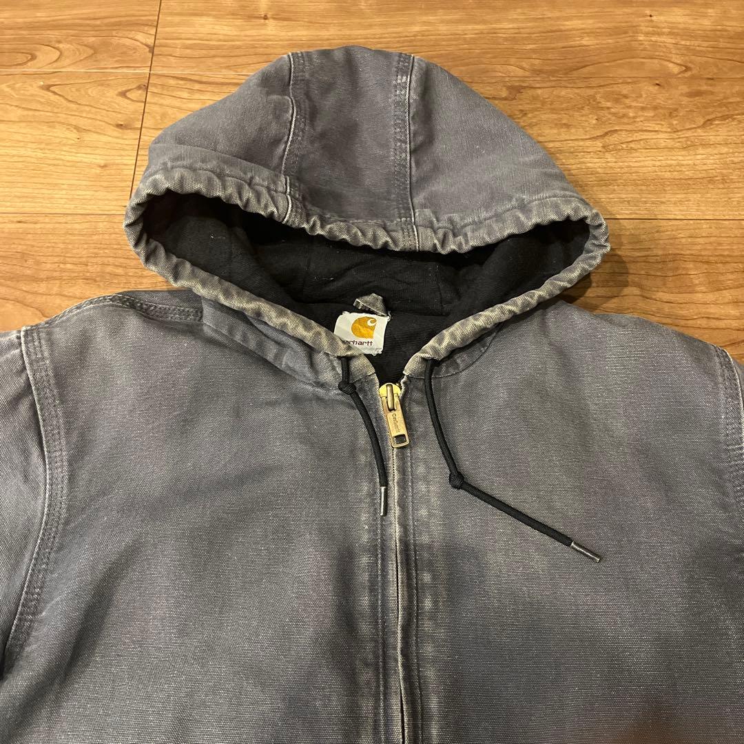 Carhartt アクティブジャケット　フェード　グレー メキシコ製