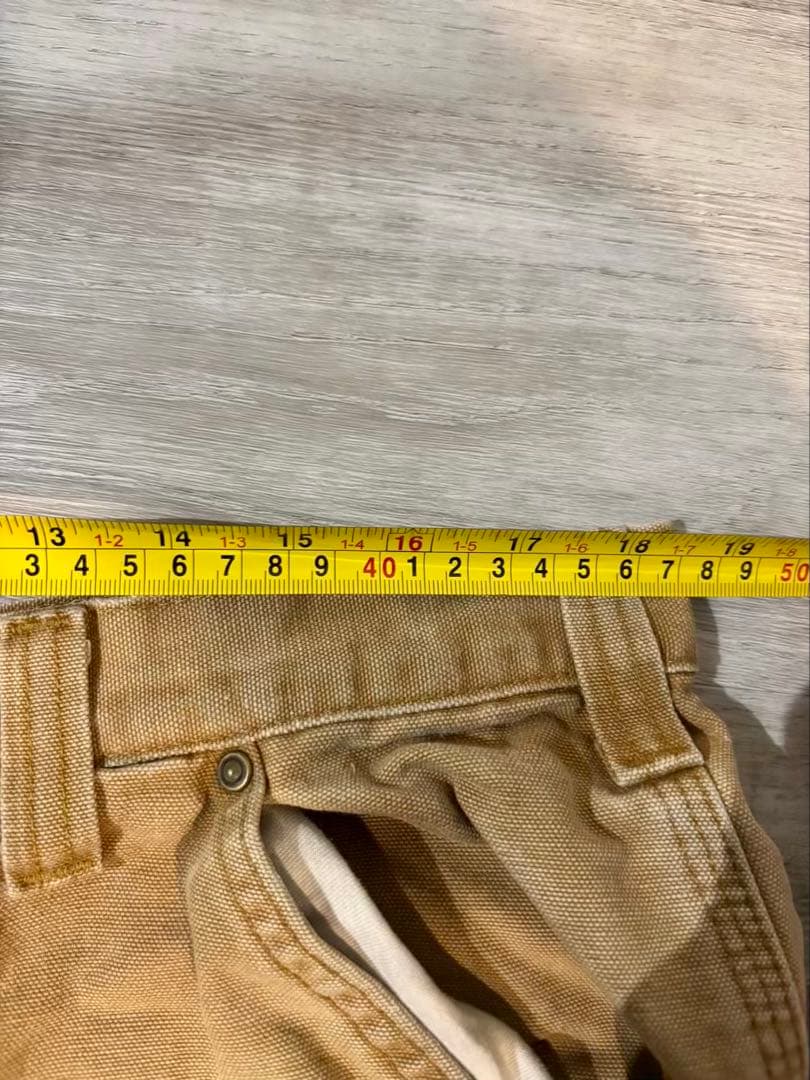 【USA生地/メキシコ製】14年製 カーハート ダブルニー W38相当 茶394