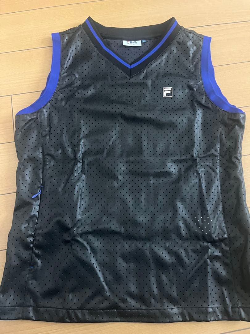 FILA ゴルフ　2点セット　M レザー　ジャケット　ベスト