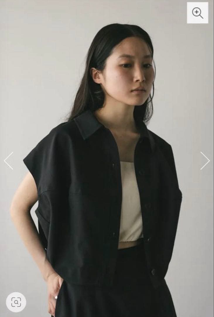 【新品未使用】stylemixer フォルムショートベスト　ブラック