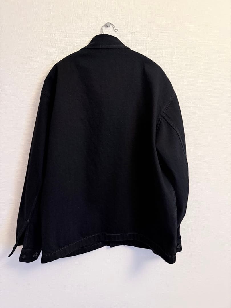 【完売品】ユニクロU オーバーサイズカラーデニムジャケット　ブラック　M