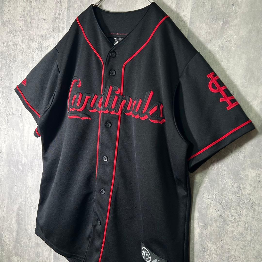 希少カラー MLB Cardinals ユニフォーム 刺繍ロゴ Majestic
