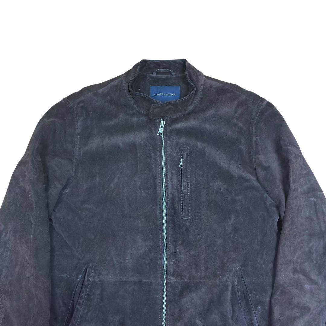 BANANA REPUBLIC スエード レザー シングル ライダース L