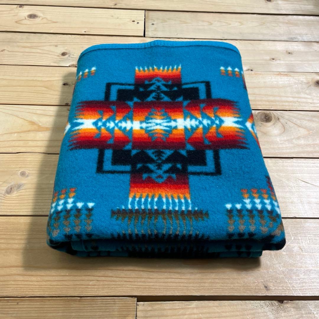 USA製◾️PENDLETON ペンドルトン チマヨ柄 ブランケット 毛ウール B