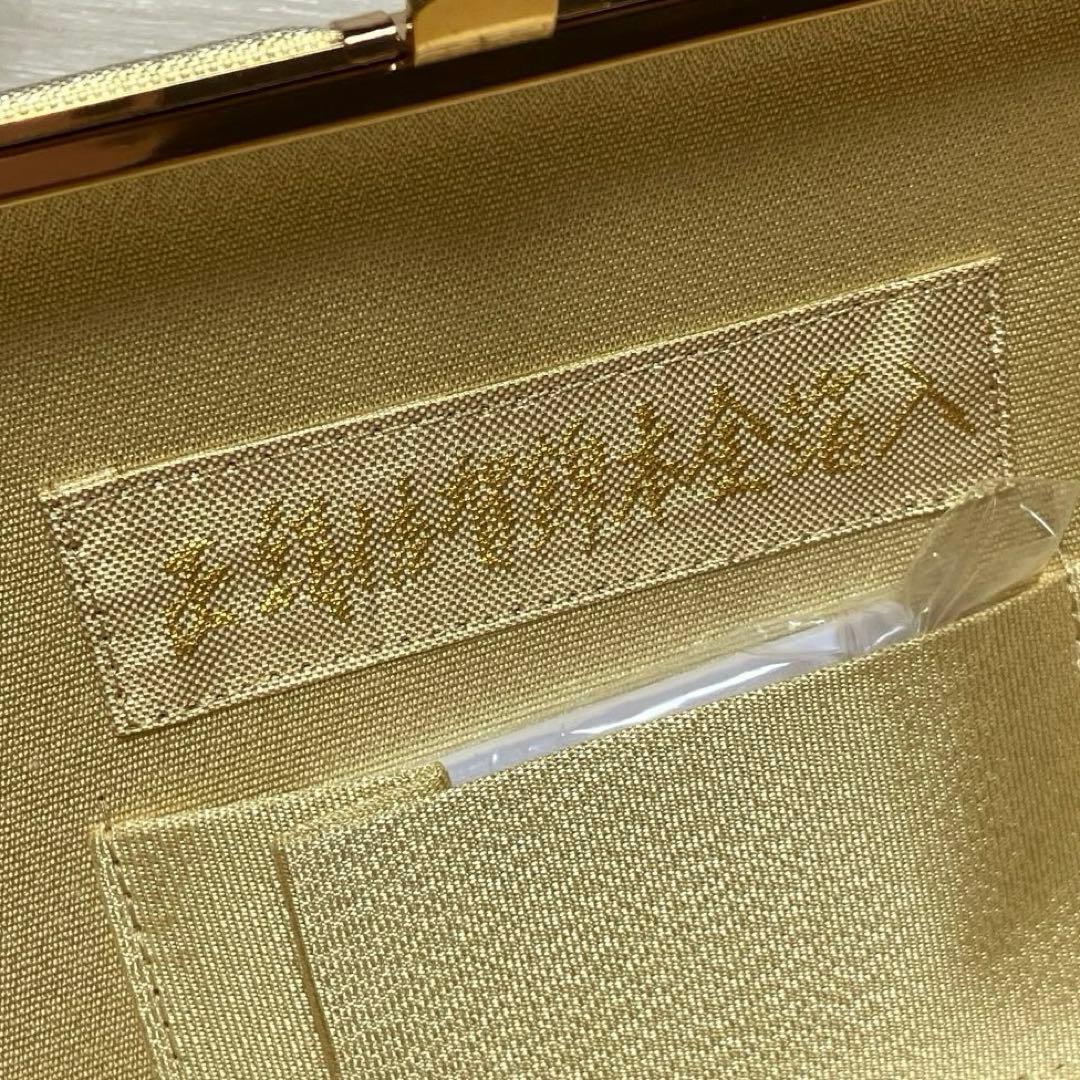 佐賀錦　草履バッグセット　正絹　本金箔入り　ゴールド