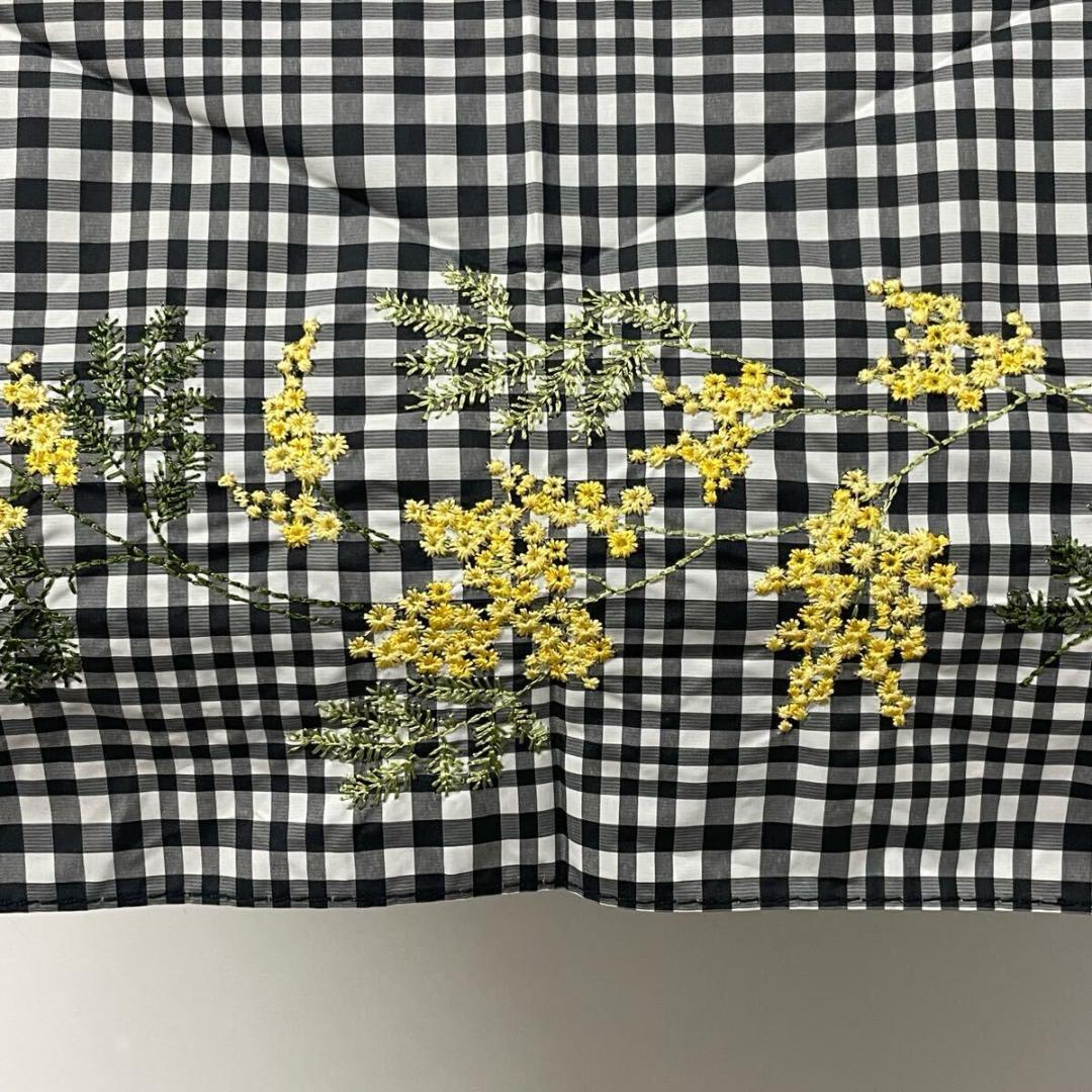 m*a様 新品52998 ジルスチュアート＊ギンガムチェック晴雨兼用折りたたみ日
