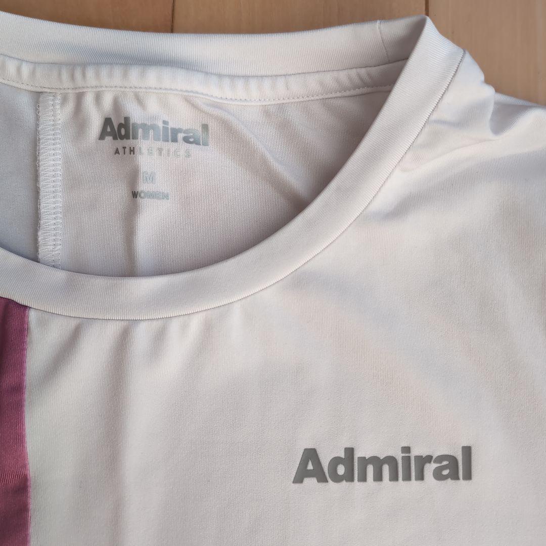 Admiral テニスTシャツ ホワイト パープル　Mサイズ