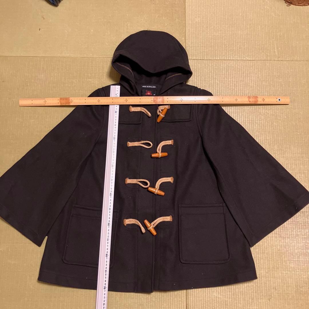 グローバルオール　ネイビー ダッフルコート風 ポンチョ