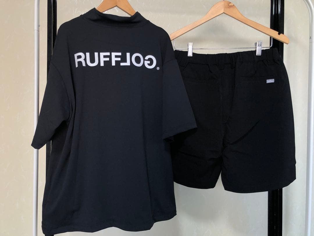 ラフロッグ　モックネックシャツ＆ショートパンツセット　サイズM BLACK