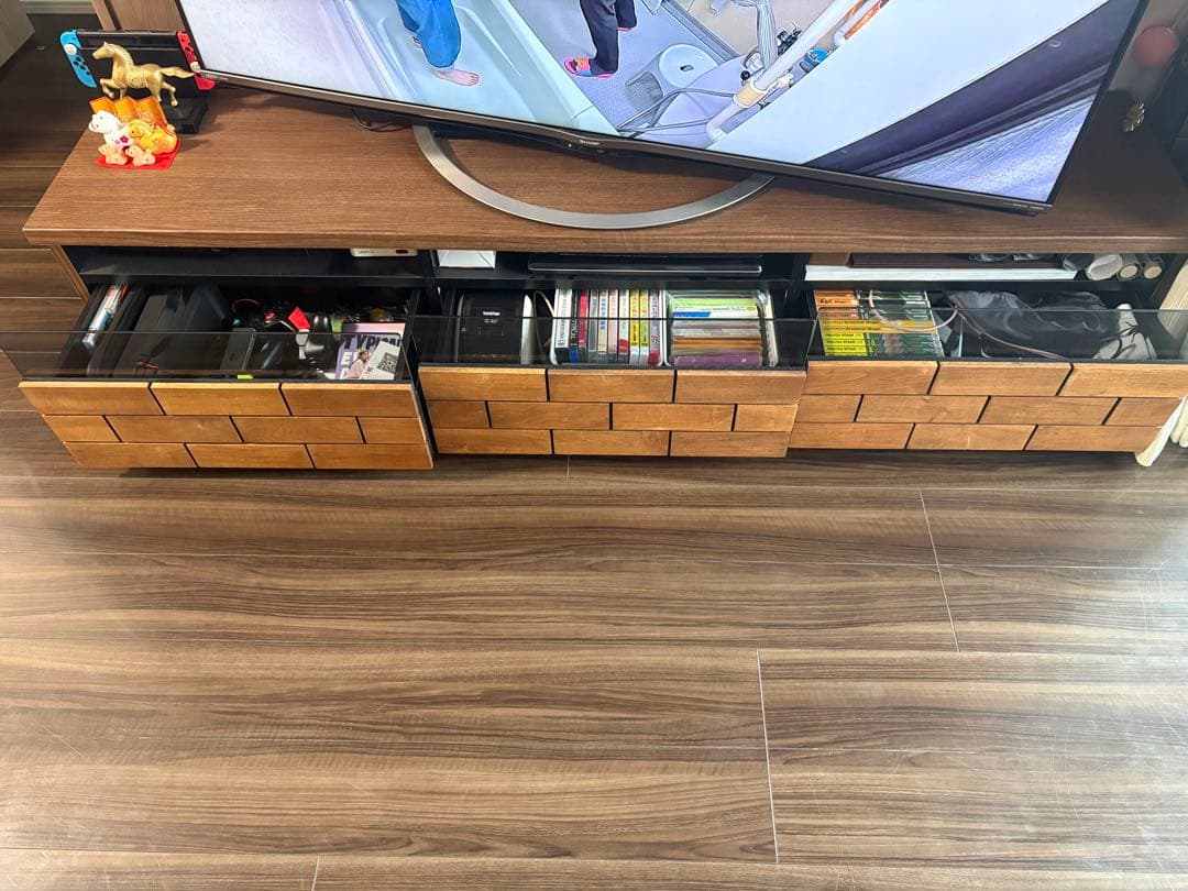 値下げしました！！ニトリ テレビ台 ローボード(ブロリックMBR) 180cm