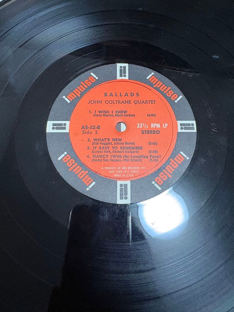 【値下げ中！】John Coltrane Ballads レコード LP