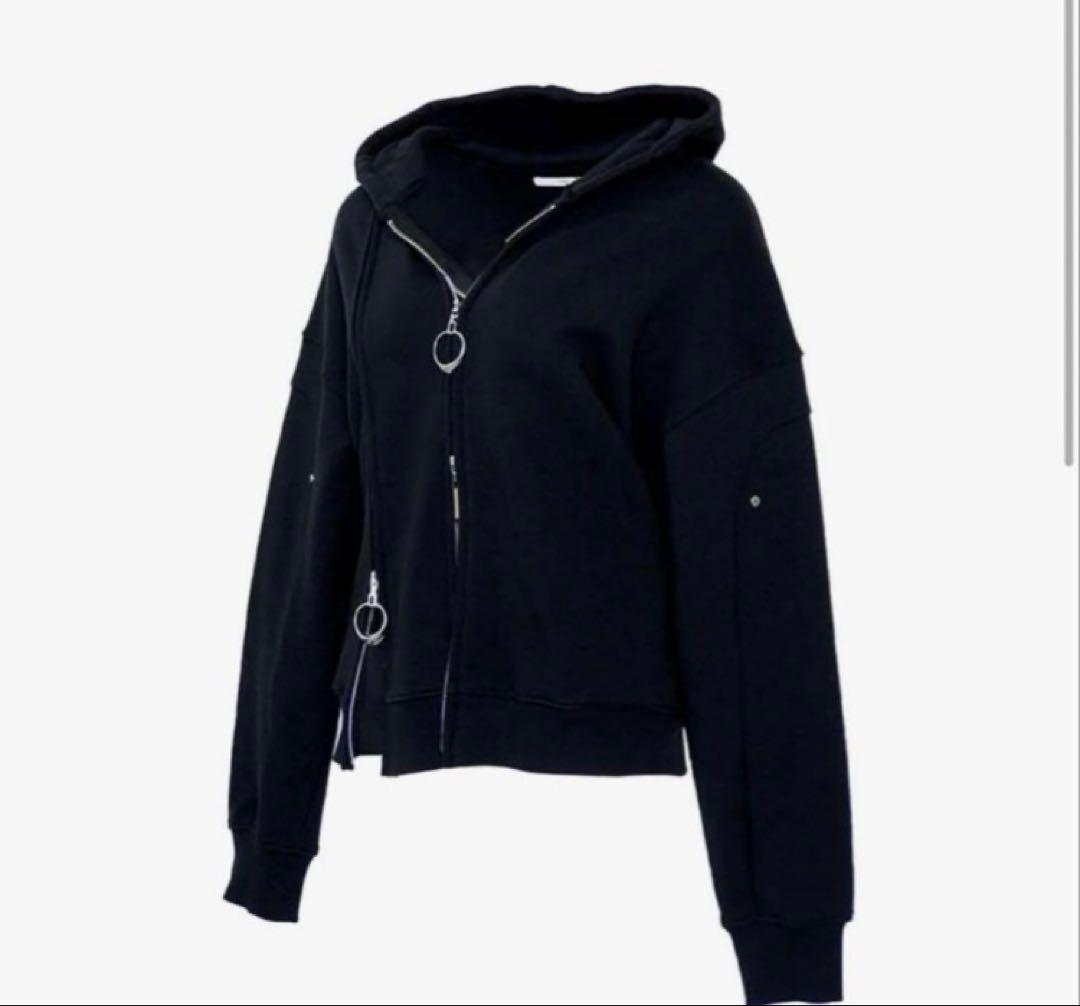 トップス The Red Thread w zip hoodie long black