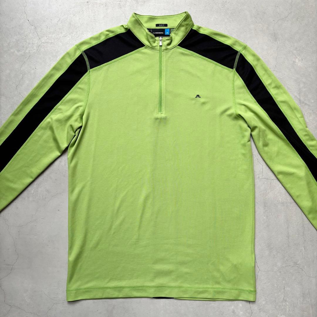 J.LINDEBERG ジェイリンドバーグ ハーフジップ長袖ハイネックシャツ M