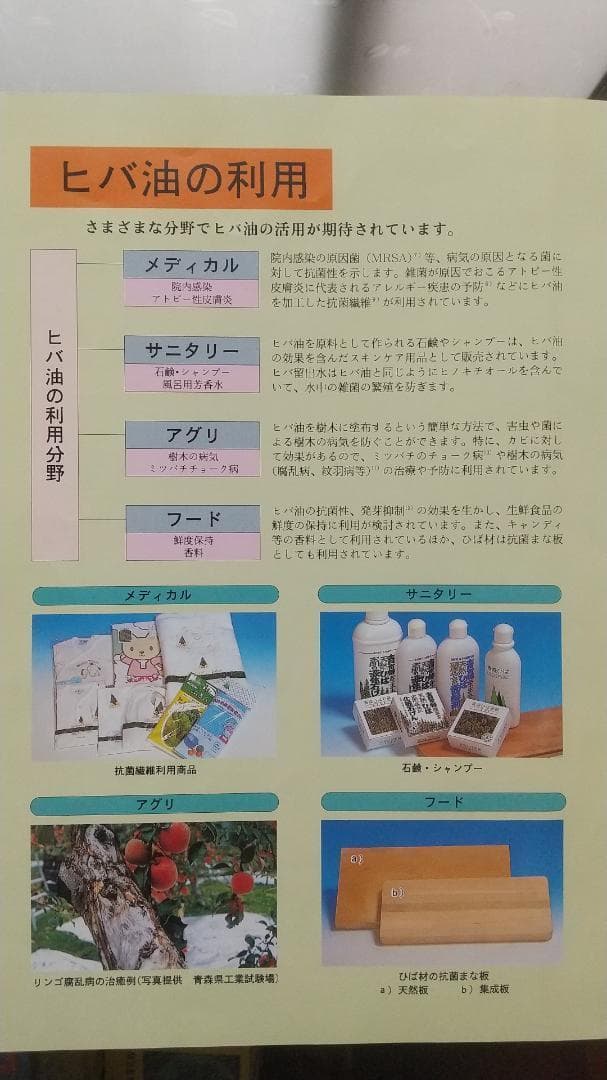 ヒノキオイル ※青森ヒバ油 (精油) 1000㎖／虫よけ・抗菌・アロマ・カビ予防