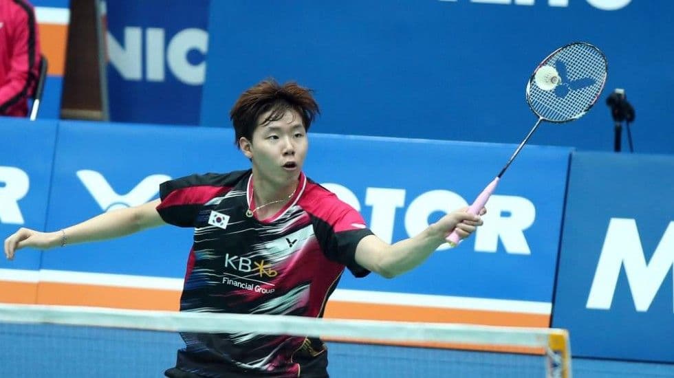 VICTOR韓国代表徐承宰選手着用モデル バドミントンシャツトナミ実業団NTT