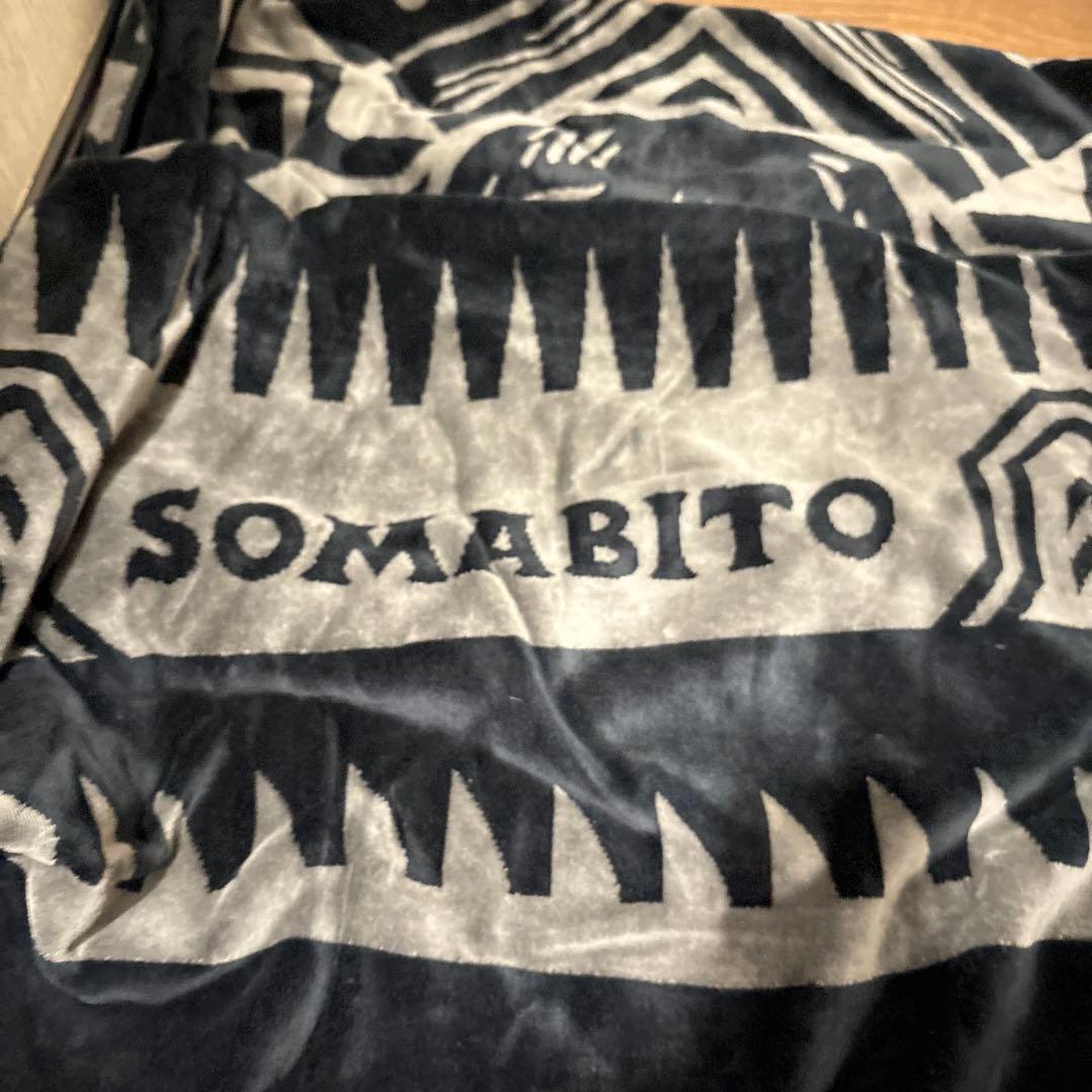 SOMABITO スカルデザイン フリースブランケット