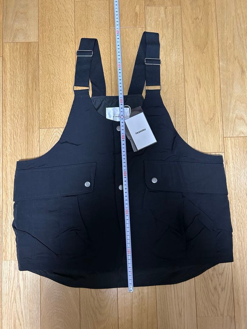 【タグ付き新品未使用】FASHIRU フィッシングナイロンベスト　ブラック