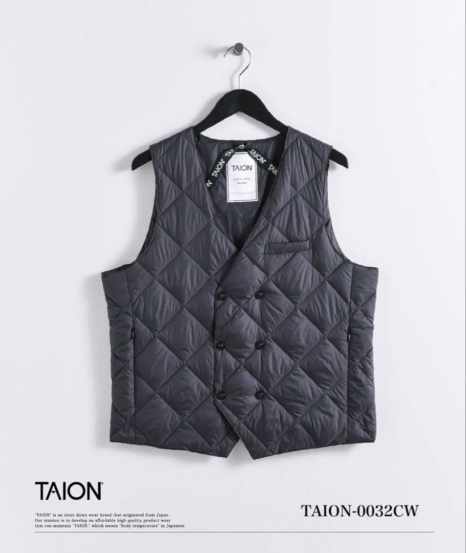【TAION】シティ ダブル ダウンジレ