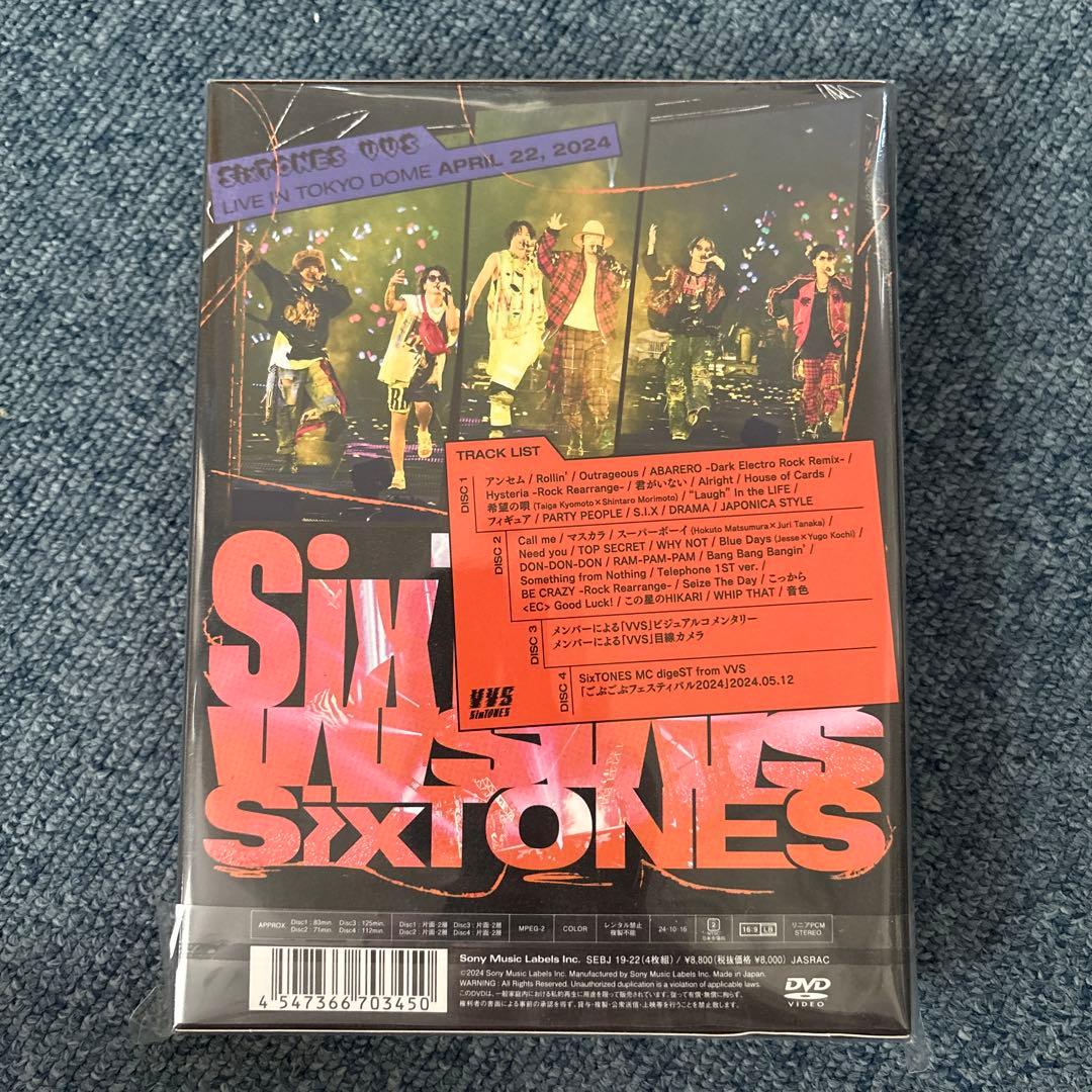 SixTONES VVS 初回盤DVD(4枚組)
