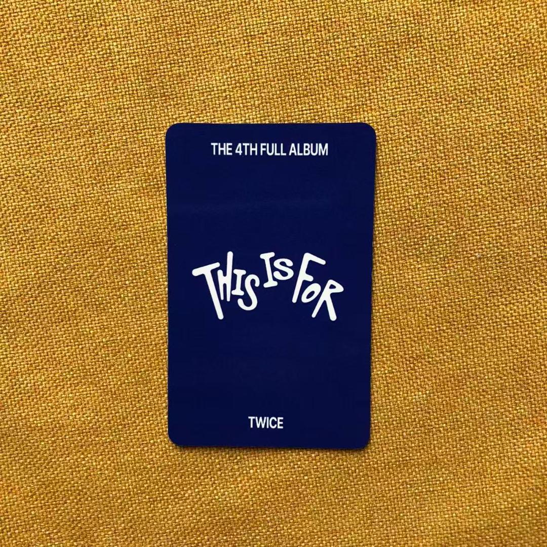 TWICE トゥワイス THIS IS FOR サノク ミナ トレカ