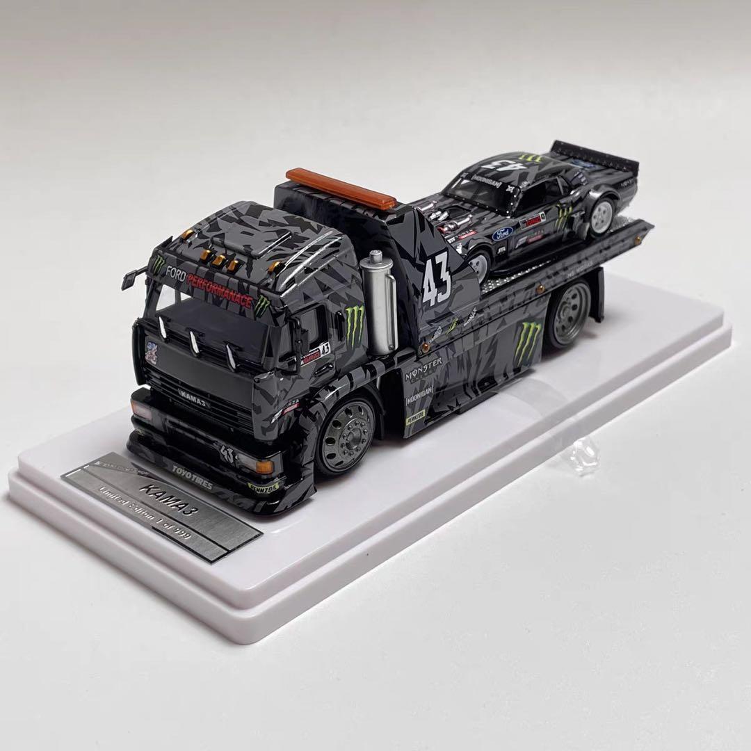 SW 1/64 KAMA フラットベッドトレーラー（Ken Block 43 号