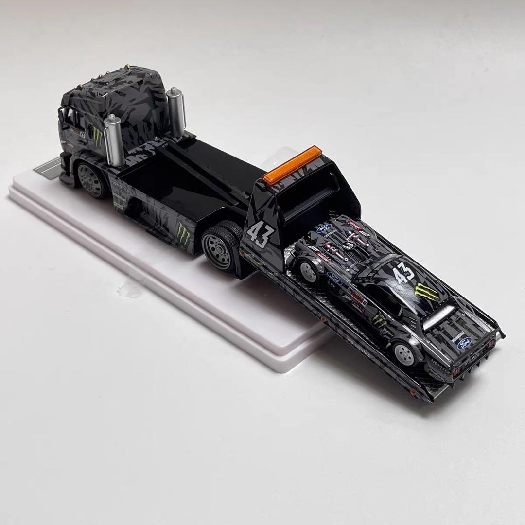 SW 1/64 KAMA フラットベッドトレーラー（Ken Block 43 号