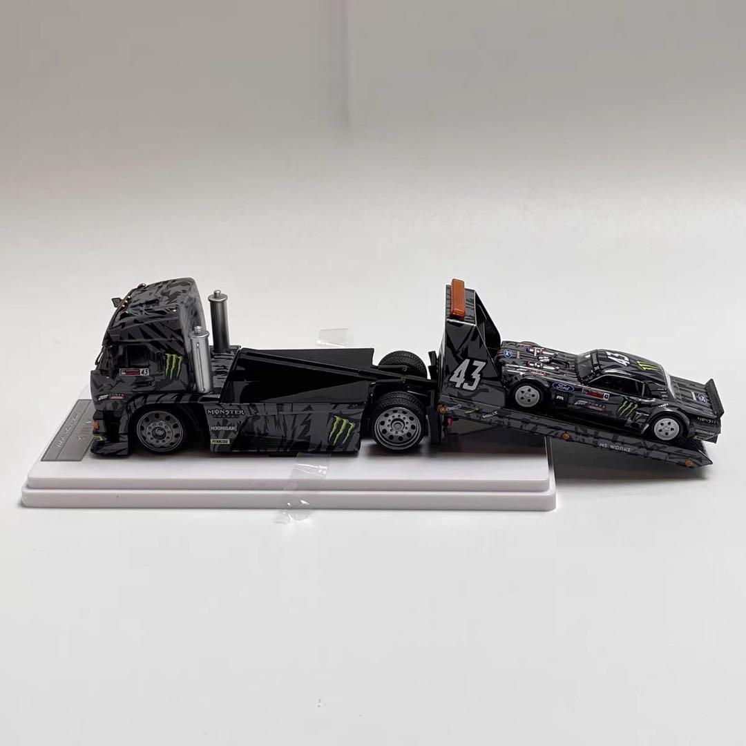 SW 1/64 KAMA フラットベッドトレーラー（Ken Block 43 号