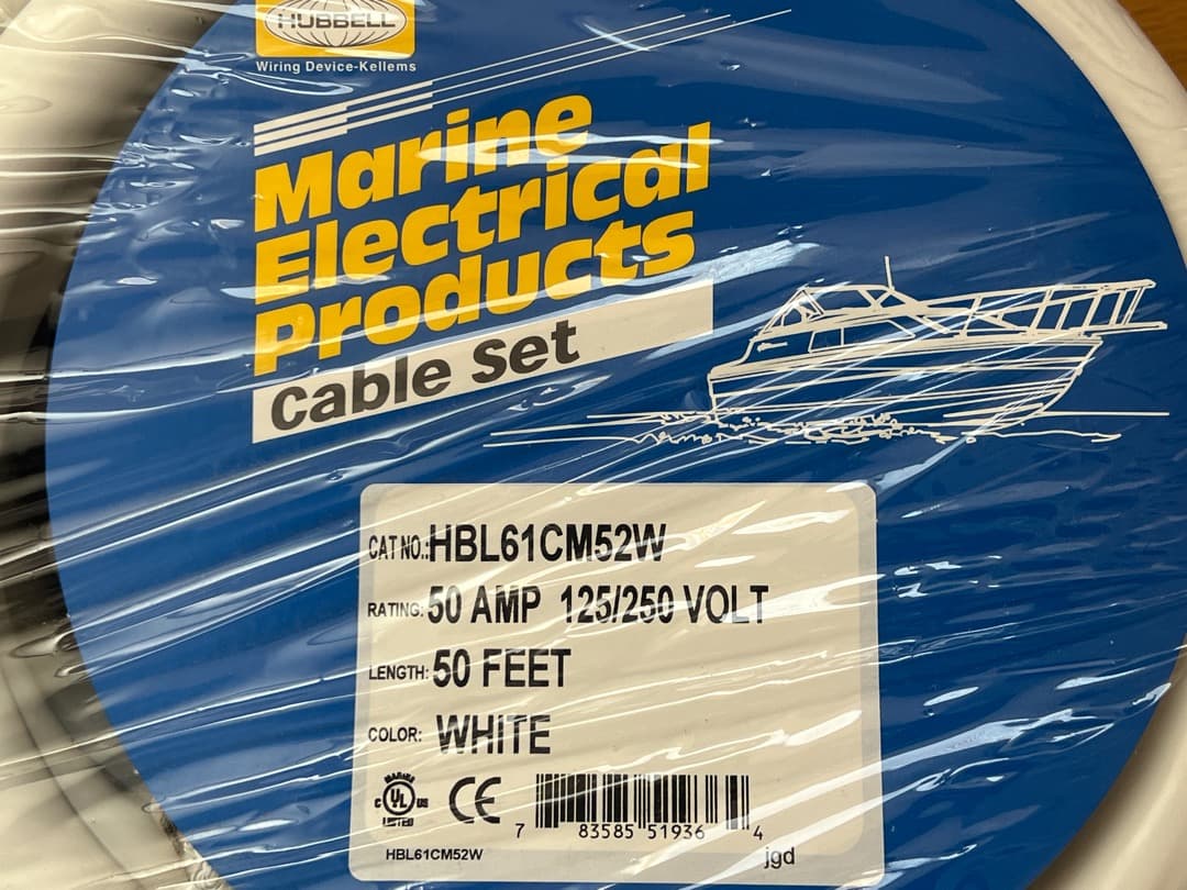 Hubbell HBL61CM52W 50A 125/250V 15M 白