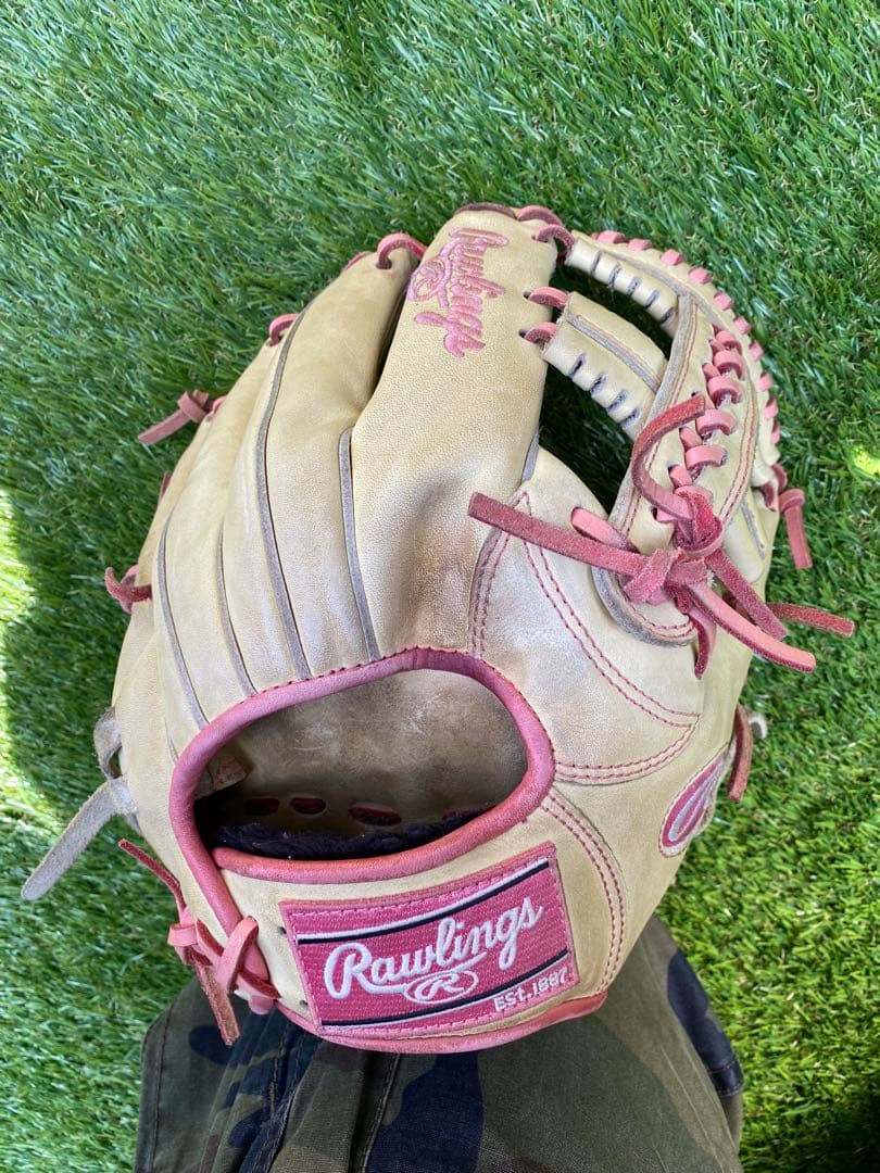 Rawlings S-1 軟式グローブ ベージュ/ピンク