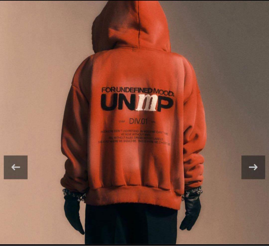 トップス unmapped Dust fade hoodie / red