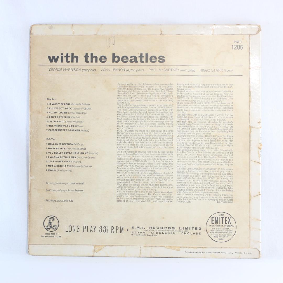英LP With The Beatles UKオリジナル盤 Mono 音飛ソリ有