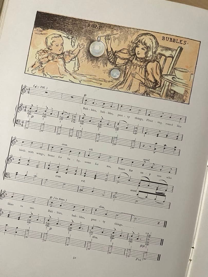 No.457希少 アンティーク 古書 洋書 児童書 樂譜絵本 イギリス童謡