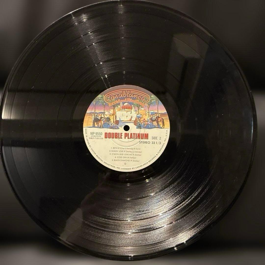 【希少・帯付き】KISS / ダブル・プラチナム　 2枚組LPレコード