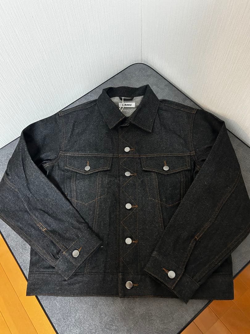 LURAKU Rigid Denim Jacket ブラック Mサイズ