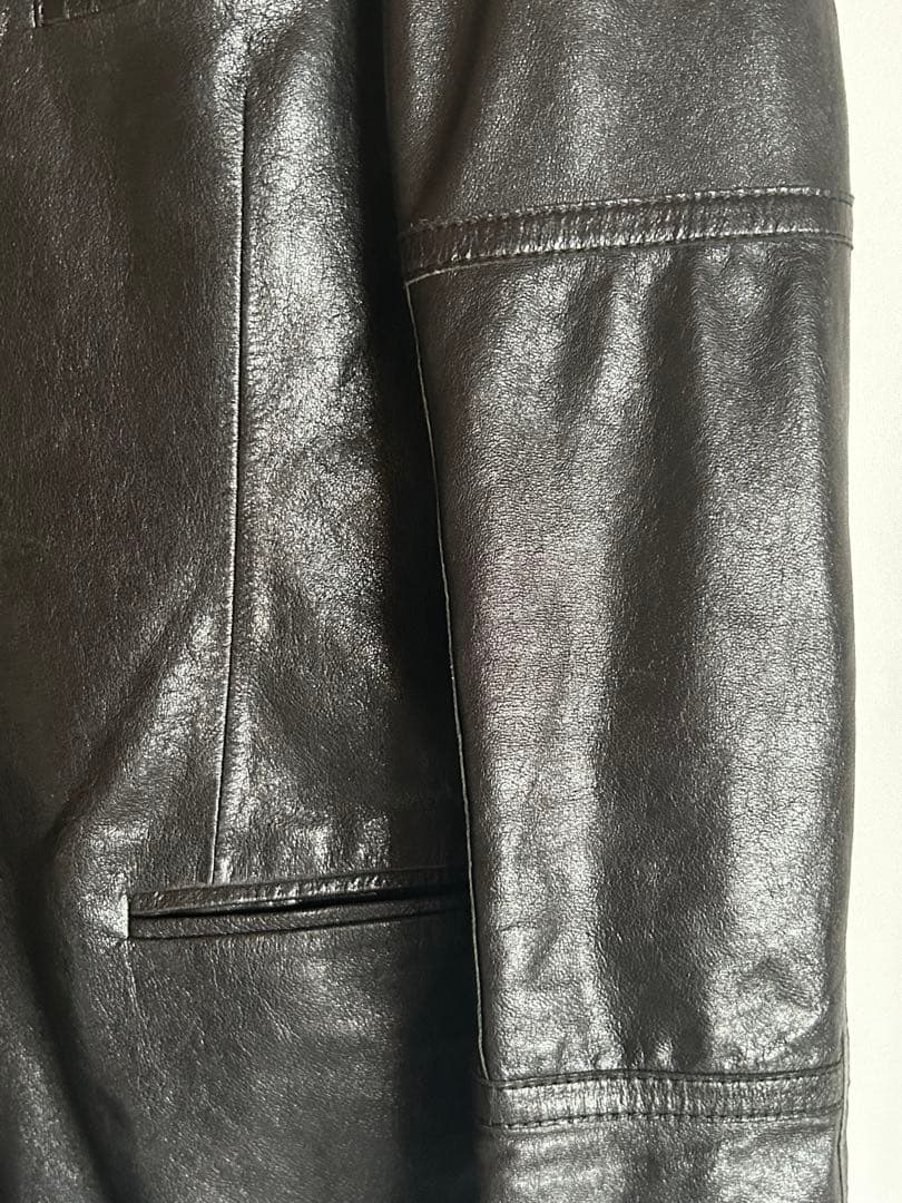 Paul smith ポールスミス　羊革レザージャケット　黒　S