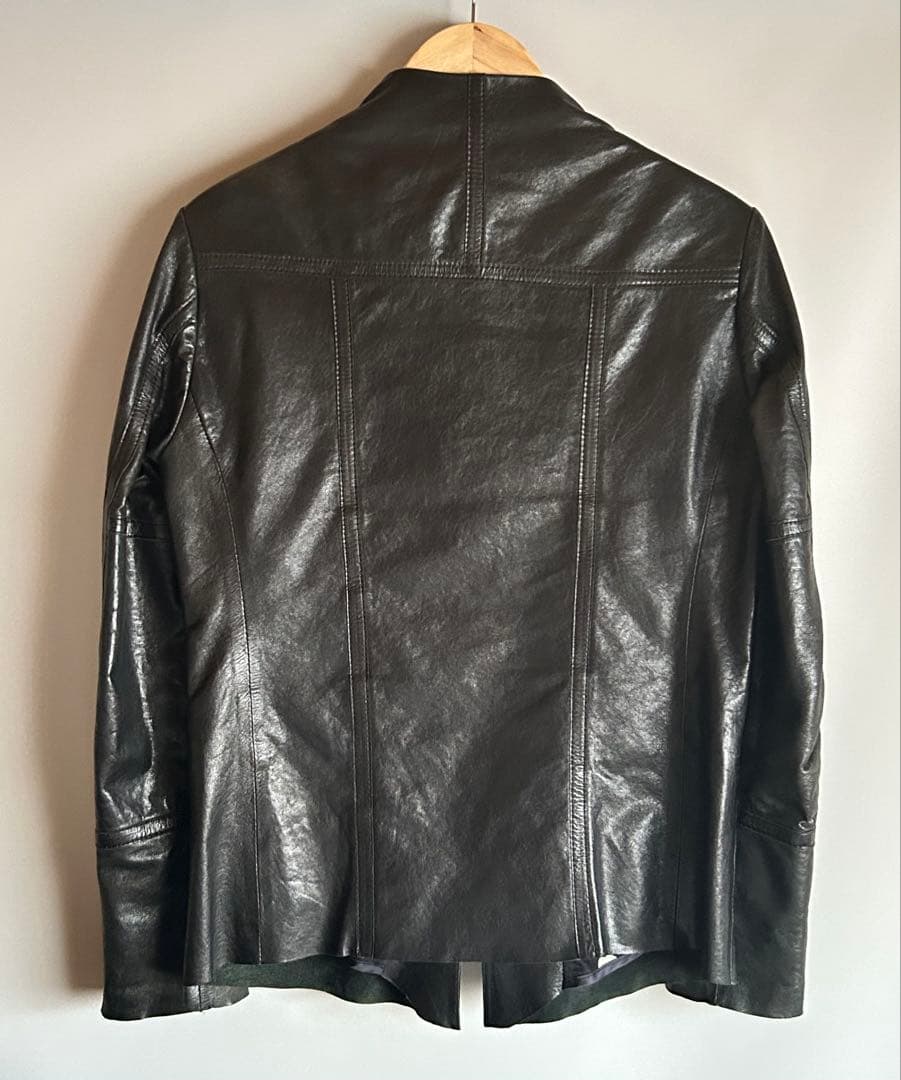 Paul smith ポールスミス　羊革レザージャケット　黒　S