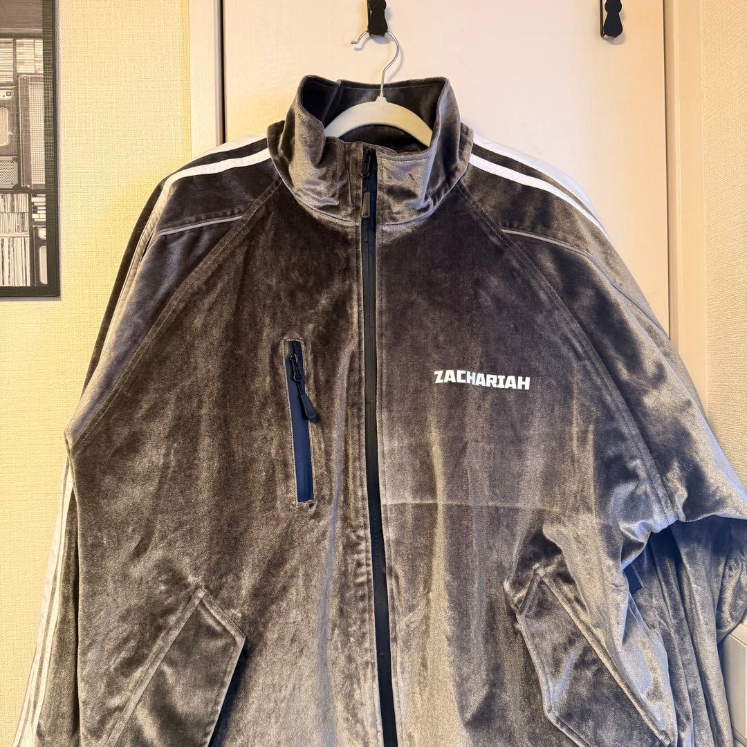 ZACHARIAH ベロア トラックスーツ グレー スキーウェア 防水 防風