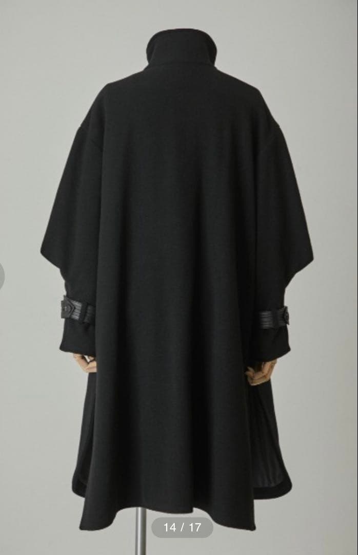 【RIM.ARK】Cashmere blend poncho CT