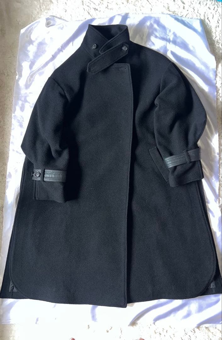 【RIM.ARK】Cashmere blend poncho CT