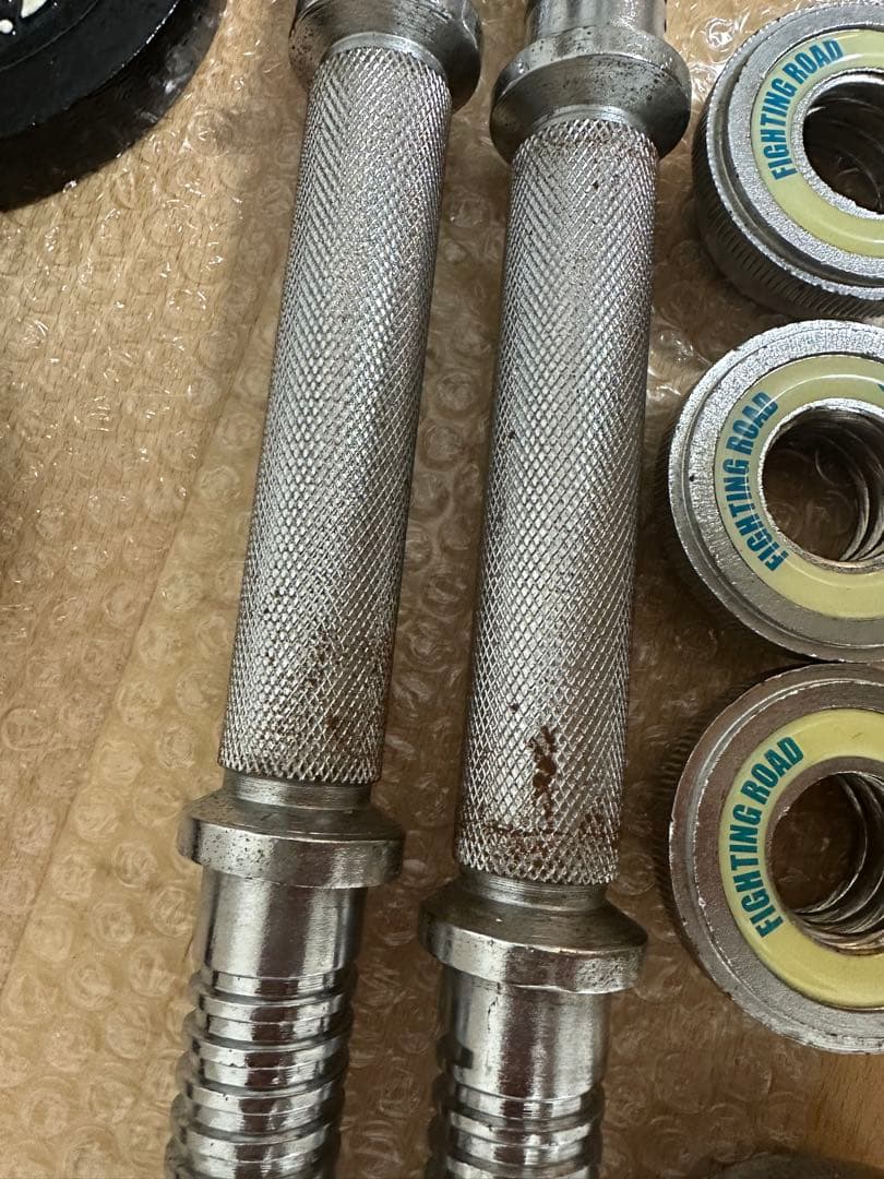 早い者勝ち　約20kg ファイティングロードダンベルセット　シャフト付き