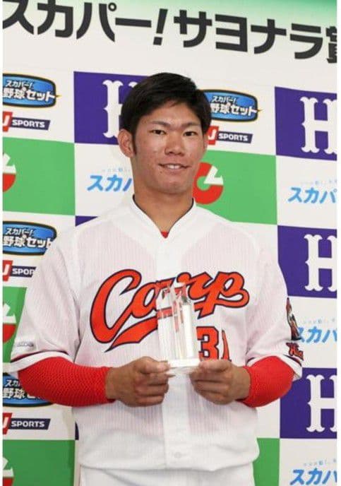広島　カープ　坂倉　旧背番号　ハイクオリティ　ホーム　ユニフォーム　ミズノ　M