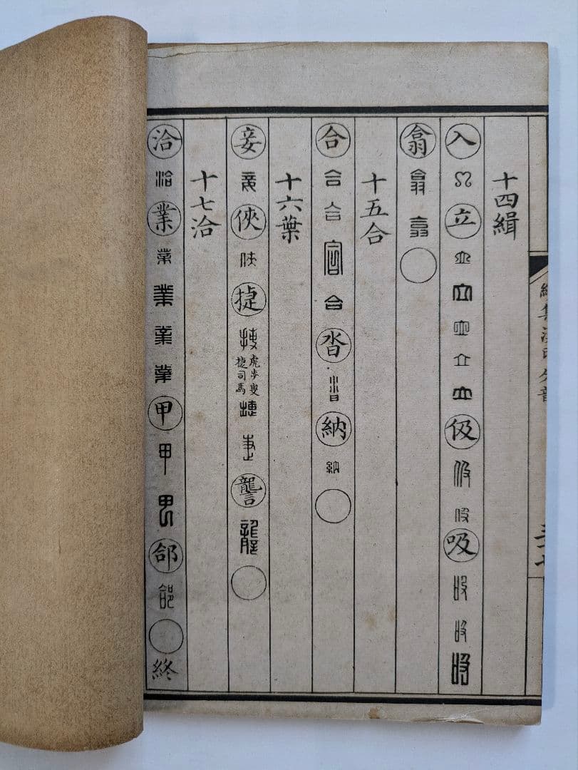 正續漢印分韻 上海棋盤街 文瑞楼印行