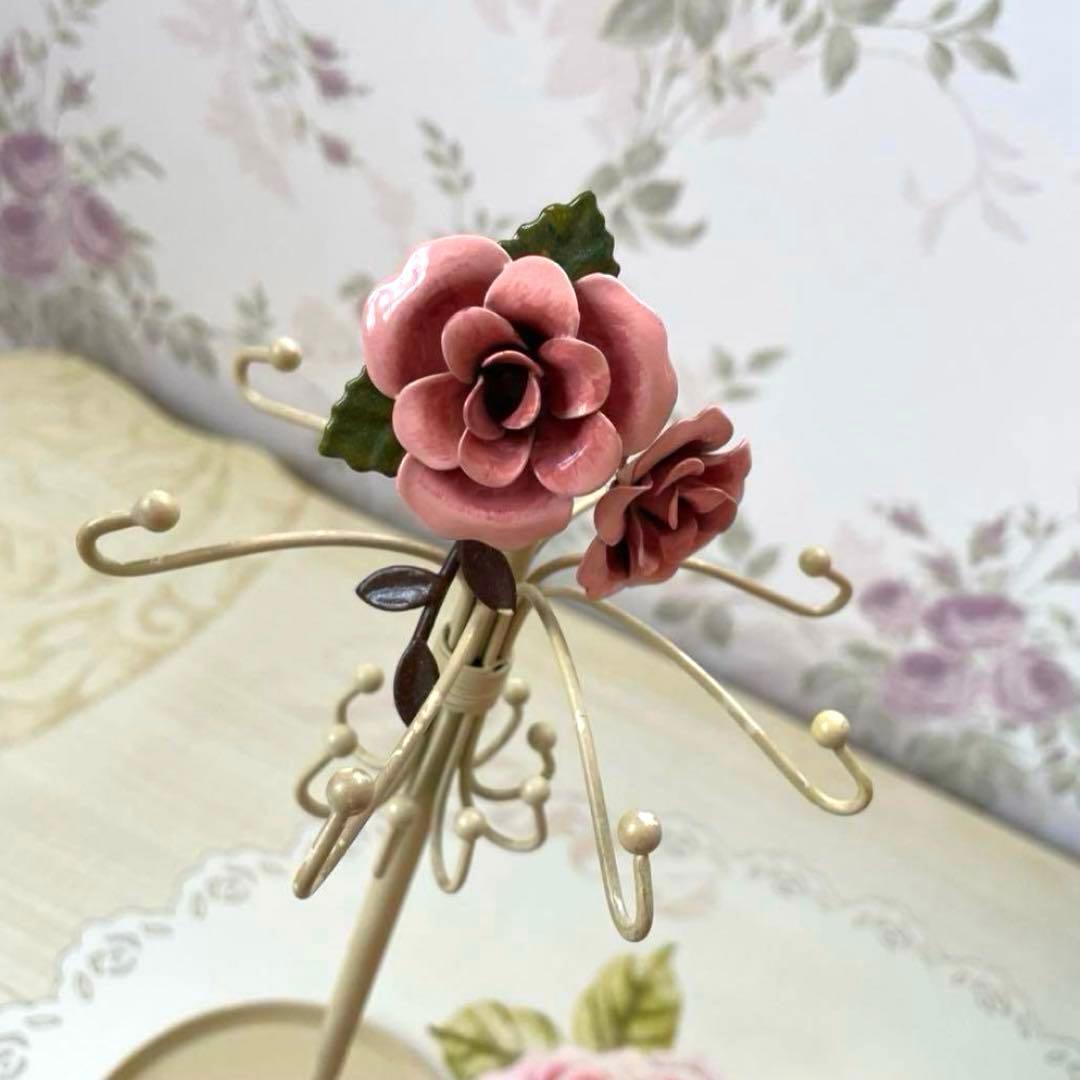 輸入雑貨　【４点セット】　フェアリー 置物　ローズ雑貨