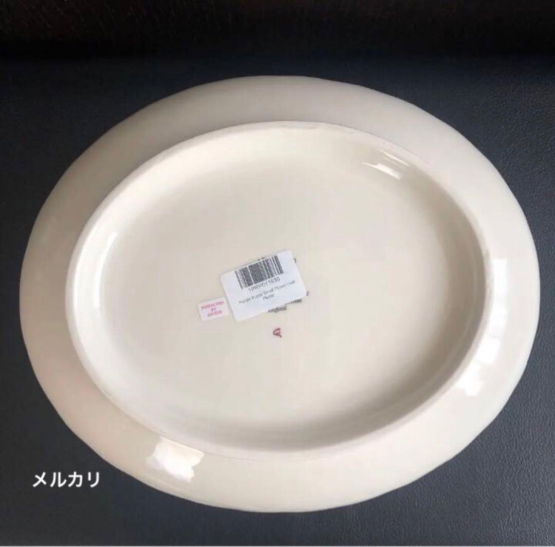 新品　エマブリッジウォーター パープルポピー　脚付オーバルプラッター クリスマス